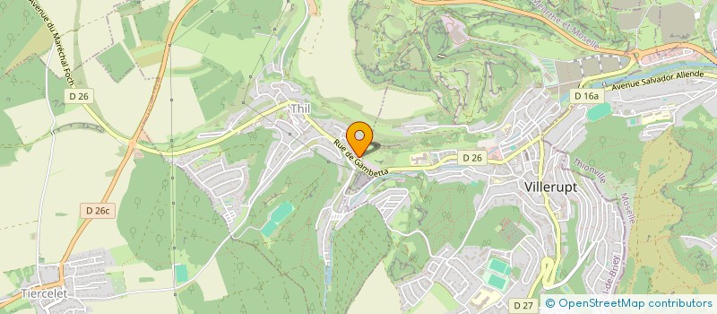 localisation de l'entreprise SCI J & F ASSOCIES  THIL