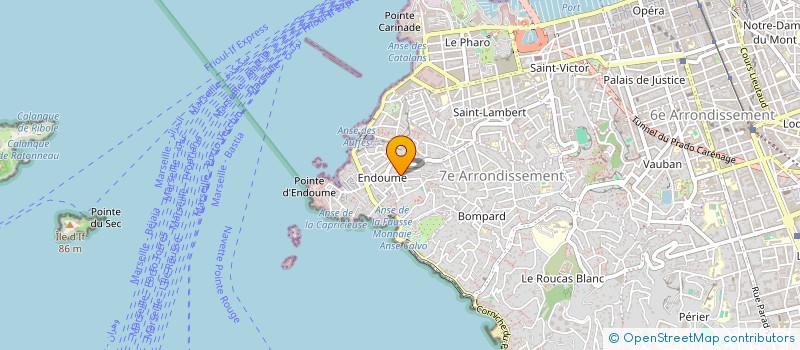 localisation de l'entreprise SCI J.F.B à MARSEILLE