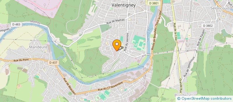 localisation de l'entreprise SCI  J F B  VALENTIGNEY