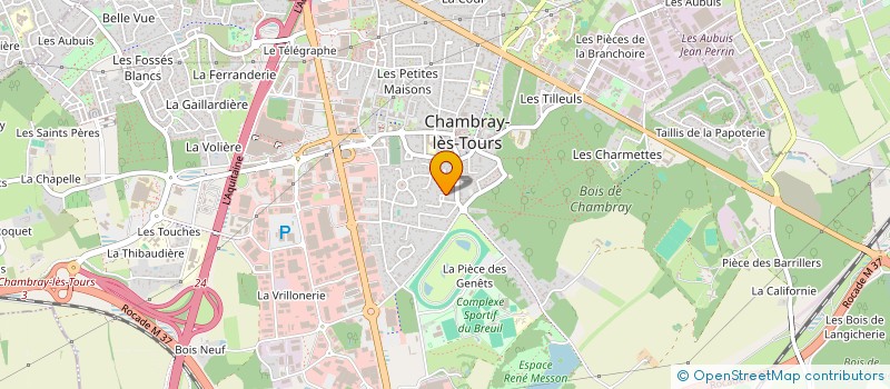 localisation de l'entreprise SCI J.F.B.  CHAMBRAY-LES-TOURS