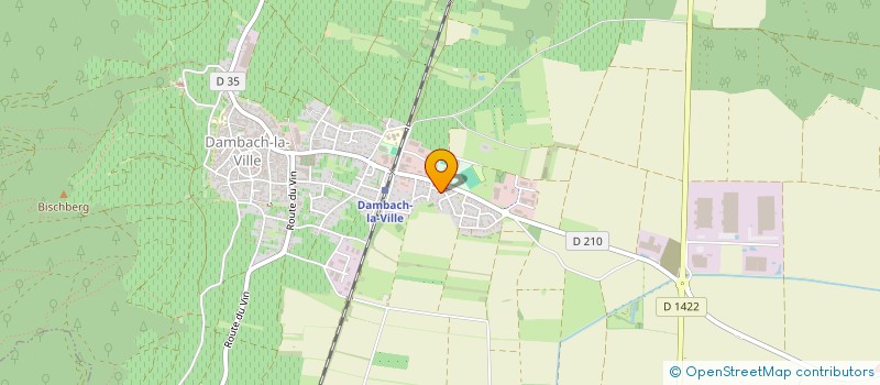 localisation de l'entreprise SCI  J.F.B.G  DAMBACH-LA-VILLE