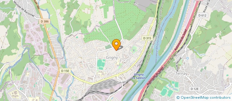 localisation de l'entreprise SCI J.F.B. LE PARC  GRIGNY