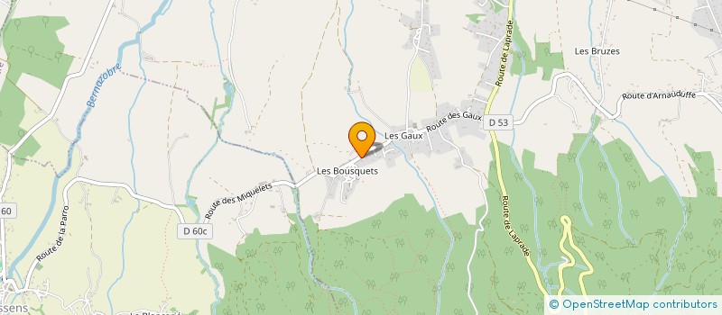 localisation de l'entreprise SCI J.F.E.G.  LABRUGUIERE