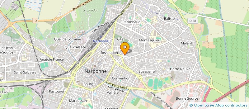 localisation de l'entreprise SCI J.F.G à NARBONNE