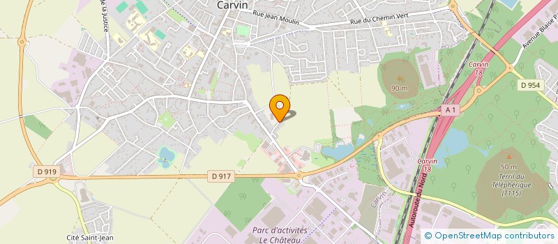 localisation de l'entreprise SCI J.F.J.  CARVIN