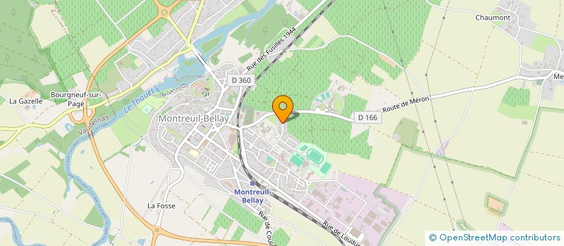 localisation de l'entreprise SCI J.F.L.  MONTREUIL-BELLAY