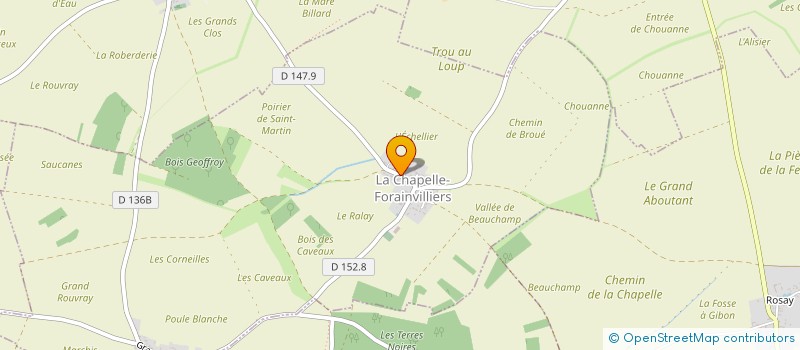 localisation de l'entreprise SCI J.F.L.B.T.T à LA CHAPELLE-FORAINVILLIERS