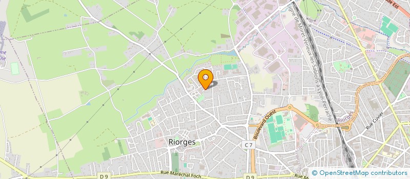 localisation de l'entreprise SCI J.F. LACOTE à RIORGES