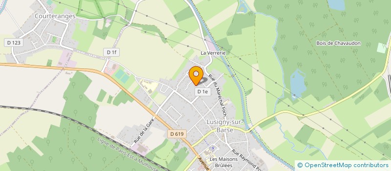 localisation de l'entreprise SCI J.F.M. à LUSIGNY-SUR-BARSE
