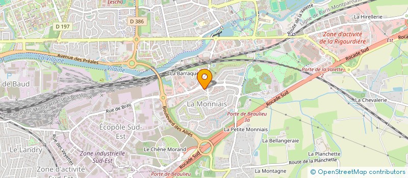 localisation de l'entreprise SCI J.F.N.  CESSON-SEVIGNE