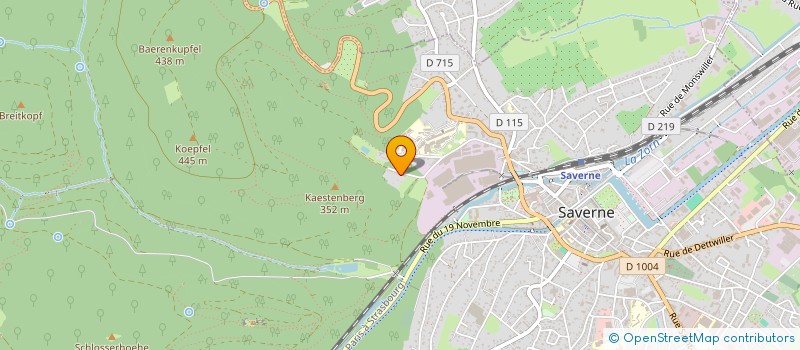 localisation de l'entreprise SCI J.F.O.  SAVERNE