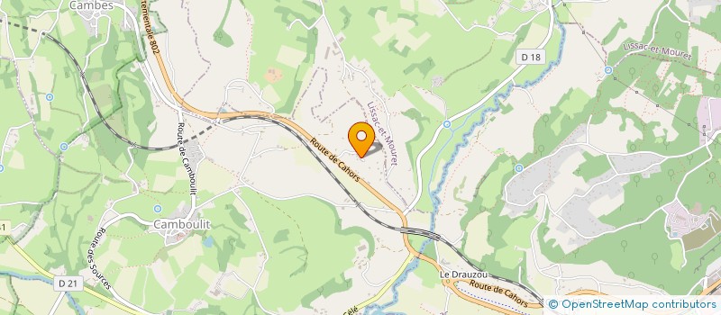 localisation de l'entreprise SCI J.F.R IMMOBILIER  LISSAC-ET-MOURET