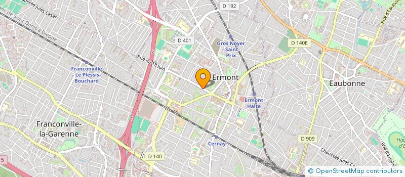 localisation de l'entreprise SCI J F V A à ERMONT