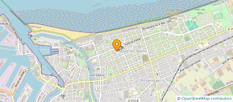 localisation de l'entreprise SCI J & F VAN RESPAILLE ET FILS à DUNKERQUE