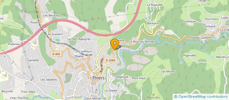 localisation de l'entreprise SCI J.F.Z  THIERS