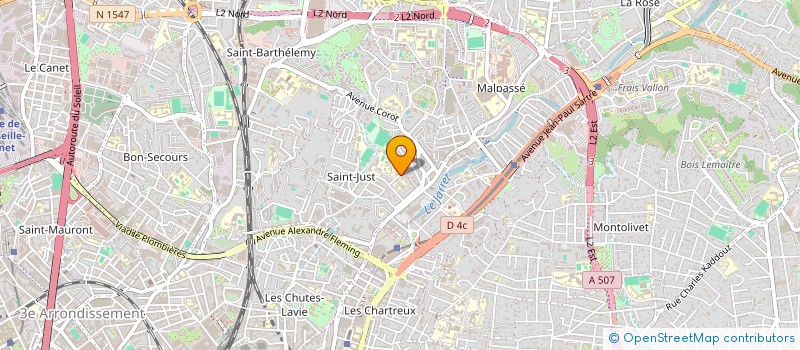 localisation de l'entreprise SCI J&G BENVENUTO à MARSEILLE