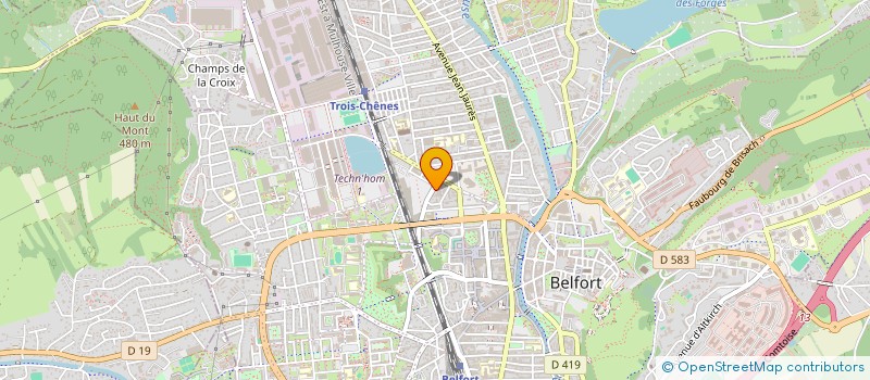 localisation de l'entreprise SCI J.G.C.  BELFORT