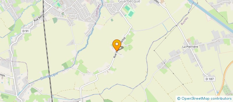localisation de l'entreprise SCI J H  GUARBECQUE