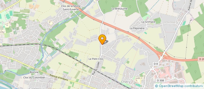 localisation de l'entreprise SCI J&H à INGRE