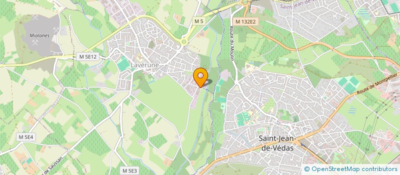 localisation de l'entreprise SCI J.H.A  LAVERUNE