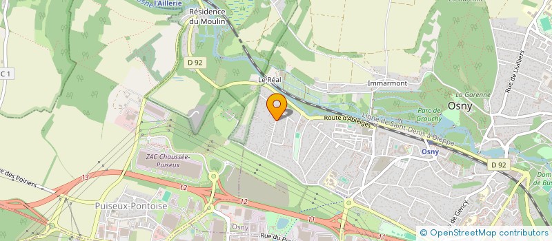 localisation de l'entreprise SCI J H KAZAKOU  OSNY