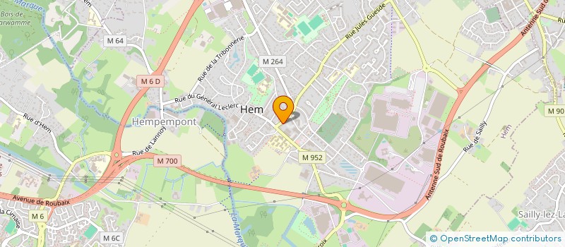 localisation de l'entreprise SCI J'HEM LEFEVRE  HEM