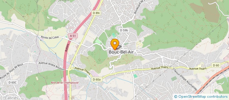 localisation de l'entreprise SCI J & J à BOUC-BEL-AIR