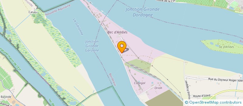 localisation de l'entreprise SCI J & J  AMBES