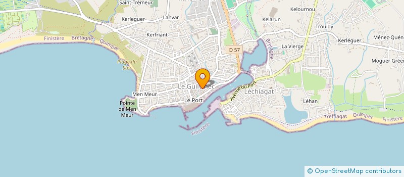 localisation de l'entreprise SCI J & J  GUILVINEC