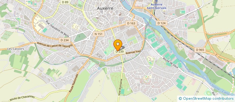 localisation de l'entreprise SCI J.J.A. à AUXERRE