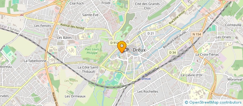 localisation de l'entreprise SCI J.J.B. à DREUX