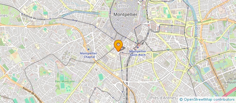 localisation de l'entreprise SCI J.J.B.G.L. à MONTPELLIER