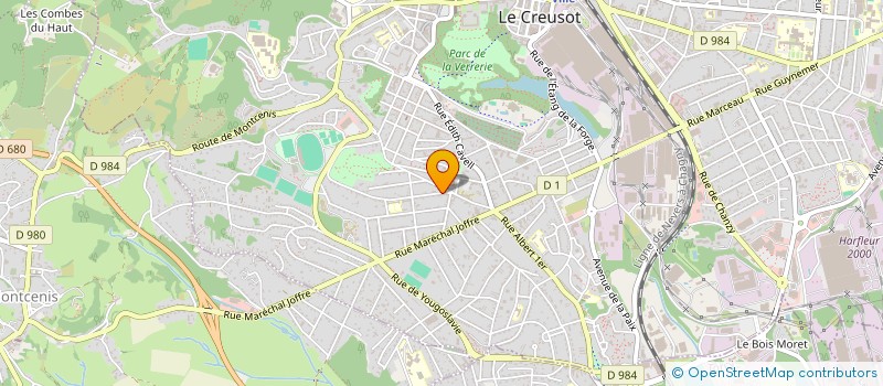 localisation de l'entreprise SCI J.J.F. à LE CREUSOT