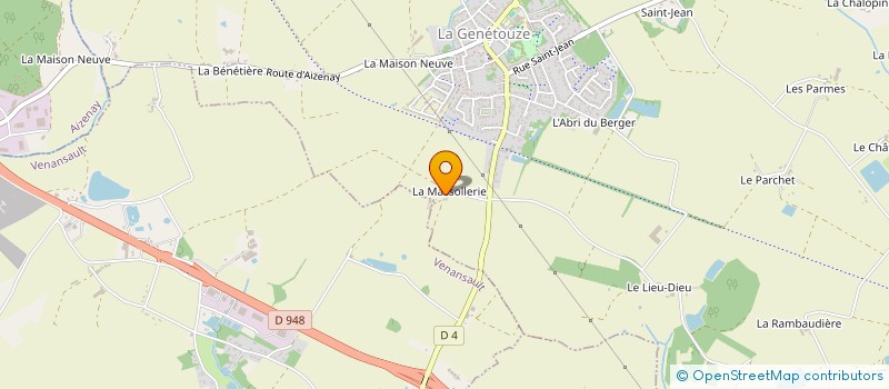 localisation de l'entreprise SCI J&J INVESTISSEMENTS  LA GENETOUZE