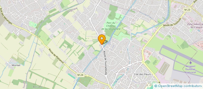 localisation de l'entreprise SCI J.J.L.  CUGNAUX