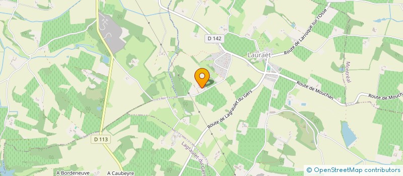 localisation de l'entreprise SCI J.J.L.O.X  LAURAET