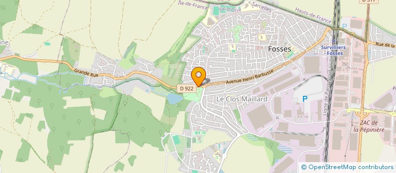 localisation de l'entreprise SCI J.J.M.  FOSSES