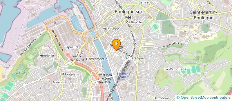 localisation de l'entreprise SCI J.J.M  BOULOGNE-SUR-MER