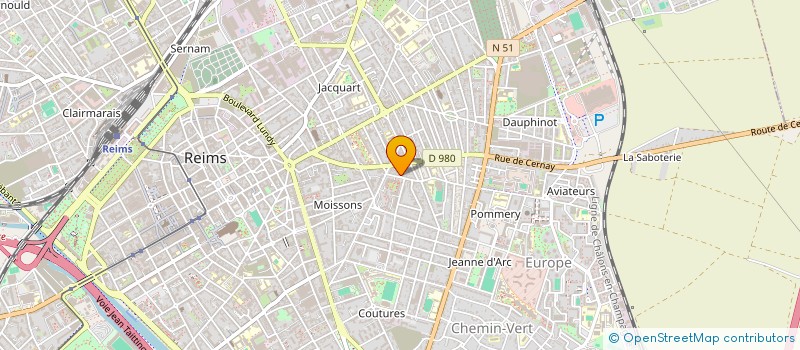 localisation de l'entreprise SCI J J P à REIMS