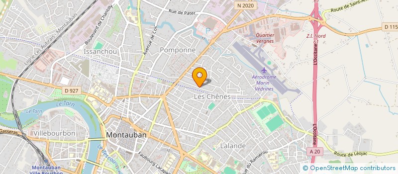 localisation de l'entreprise SCI J.J.P.  MONTAUBAN