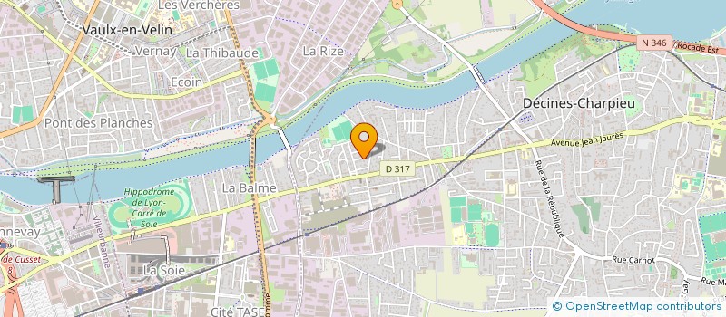 localisation de l'entreprise SCI J K  DECINES-CHARPIEU