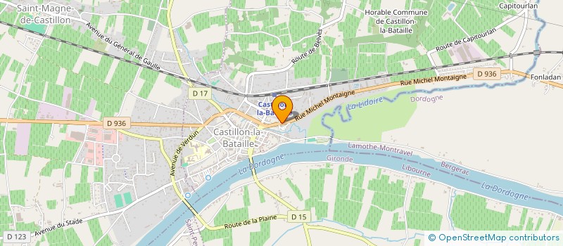 localisation de l'entreprise SCI J.K FRICHOT IMMO  CASTILLON-LA-BATAILLE