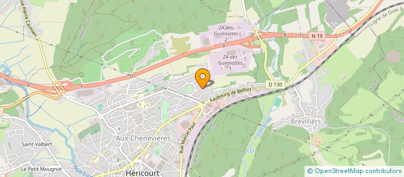 localisation de l'entreprise SCI J.L.  HERICOURT