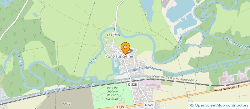 localisation de l'entreprise SCI J L A  PONT-SUR-SEINE