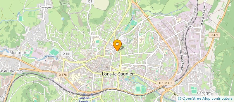 localisation de l'entreprise SCI J.L.B  LONS-LE-SAUNIER