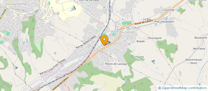 localisation de l'entreprise SCI J.L.C.  PONT-DU-CASSE