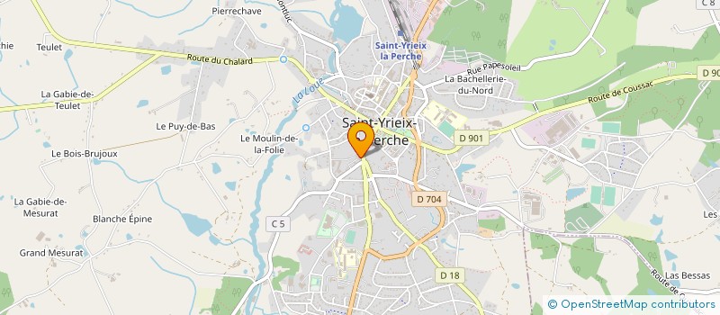localisation de l'entreprise SCI J.L.C.O à SAINT-YRIEIX-LA-PERCHE