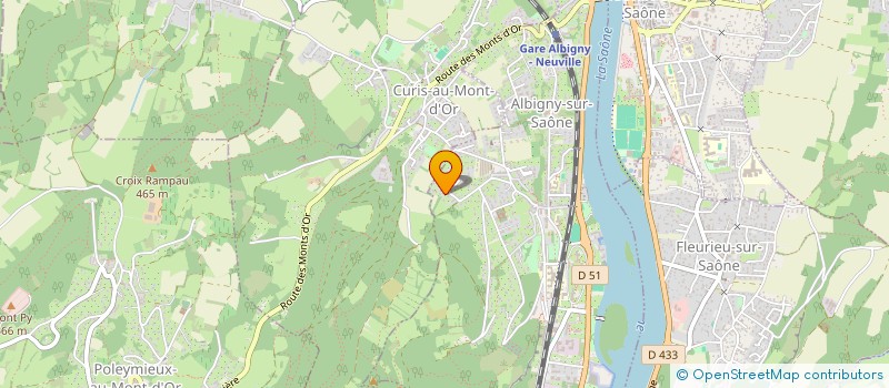 localisation de l'entreprise SCI J.L.D.  ALBIGNY-SUR-SAONE