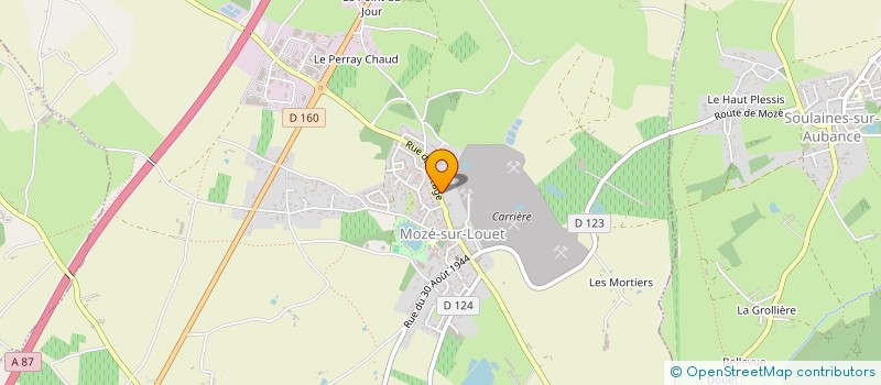 localisation de l'entreprise SCI J.L.F  MOZE-SUR-LOUET