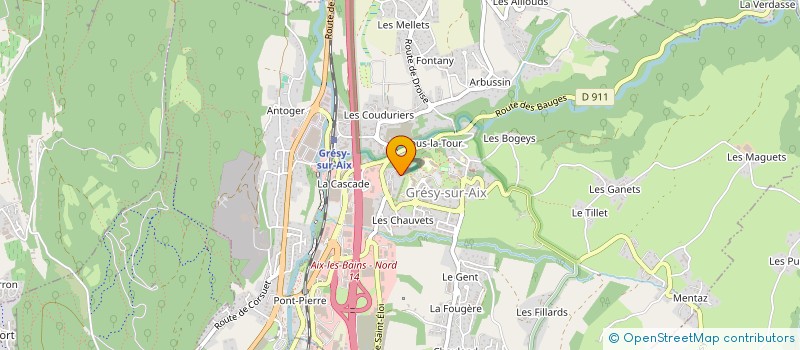 localisation de l'entreprise SCI J.L.F.R.  GRESY-SUR-AIX